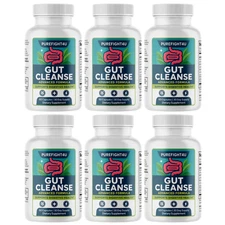 Gut Cleanse Capsules, Advanced Probiotic & Digestive Health Support - 6 Packs