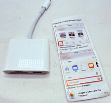 SD Card Reader for iPhone, Memory Card Reader with USB, Camera adapter Plug  