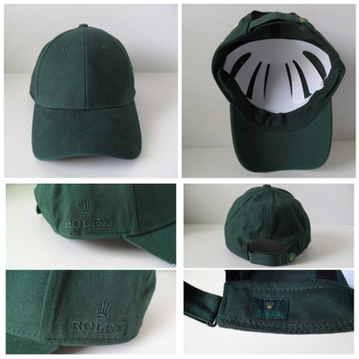 ROLEX Hat Iconic Crown Logo Monochrome ROLEX Green on Green Stealth NEW Golf