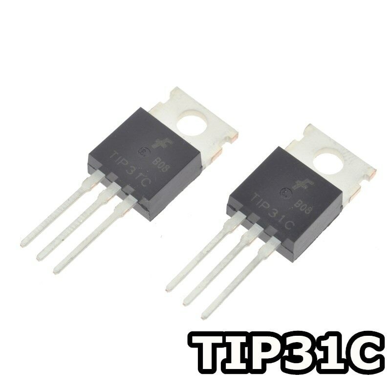 2pcs TIP31C NPN 3A 100V Power Transistor TO-220 Bipolar 40W