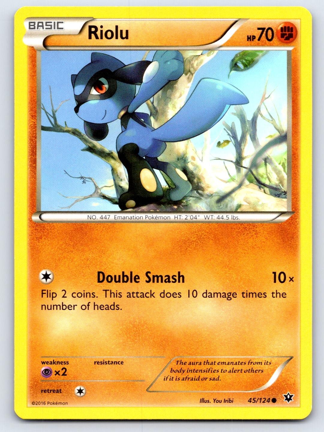 Riolu 45/124 Common Fates Collide Pokemon Lightly Played