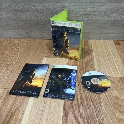 Halo 3 (Xbox 360) Game With Poster Manual CIB COMPLETE & TESTED
