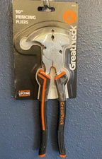 Great Neck Tool 10" Fence Pliers Rubber Handle Drop Forged Heat-Treated Steel