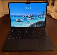 Apple MacBook Air 13.6" Midnight, 256GB SSD, M2 - Retro Cover Excellent Quality