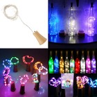 LED Solar Kupfer Kork Draht Lichterketten Weinflasche Xmas Decor Lampe Zuhause