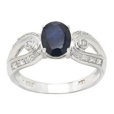 De Buman Sterling Silver 1.67ctw Natural Sapp...