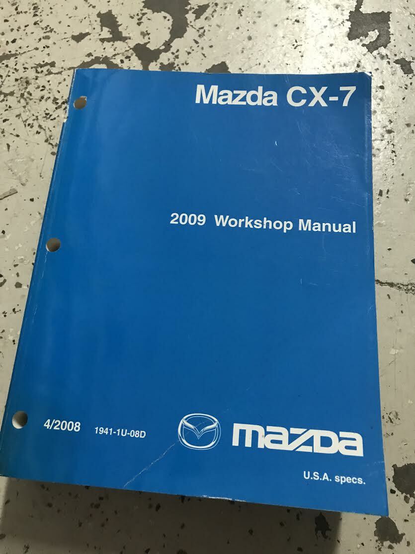 2009 Mazda CX7 CX-7 Service Shop Repair Workshop Manual OEM