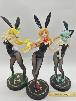 USED] Sword Art Online BiCute Bunnies Asuna & Leafa & Sinon Set of