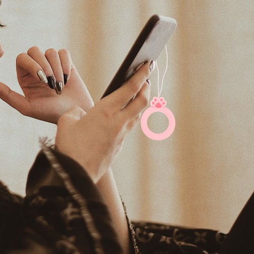 2 szt. Smycz do telefonu komórkowego Brelok Damski silikonowy pasek na telefon komórkowy - Zdjęcie 9 z 12