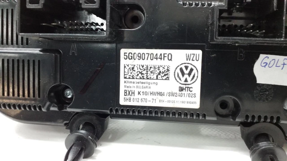 Volkswagen GOLF VII 2012- Mando aire acondicionado 5G0907044FQ Foto 4 de 4