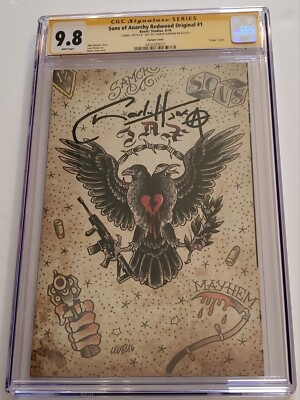Sons of Anarchy Redwood Original #1 CGC 9.8 SS  Signed By Charlie Hunnam