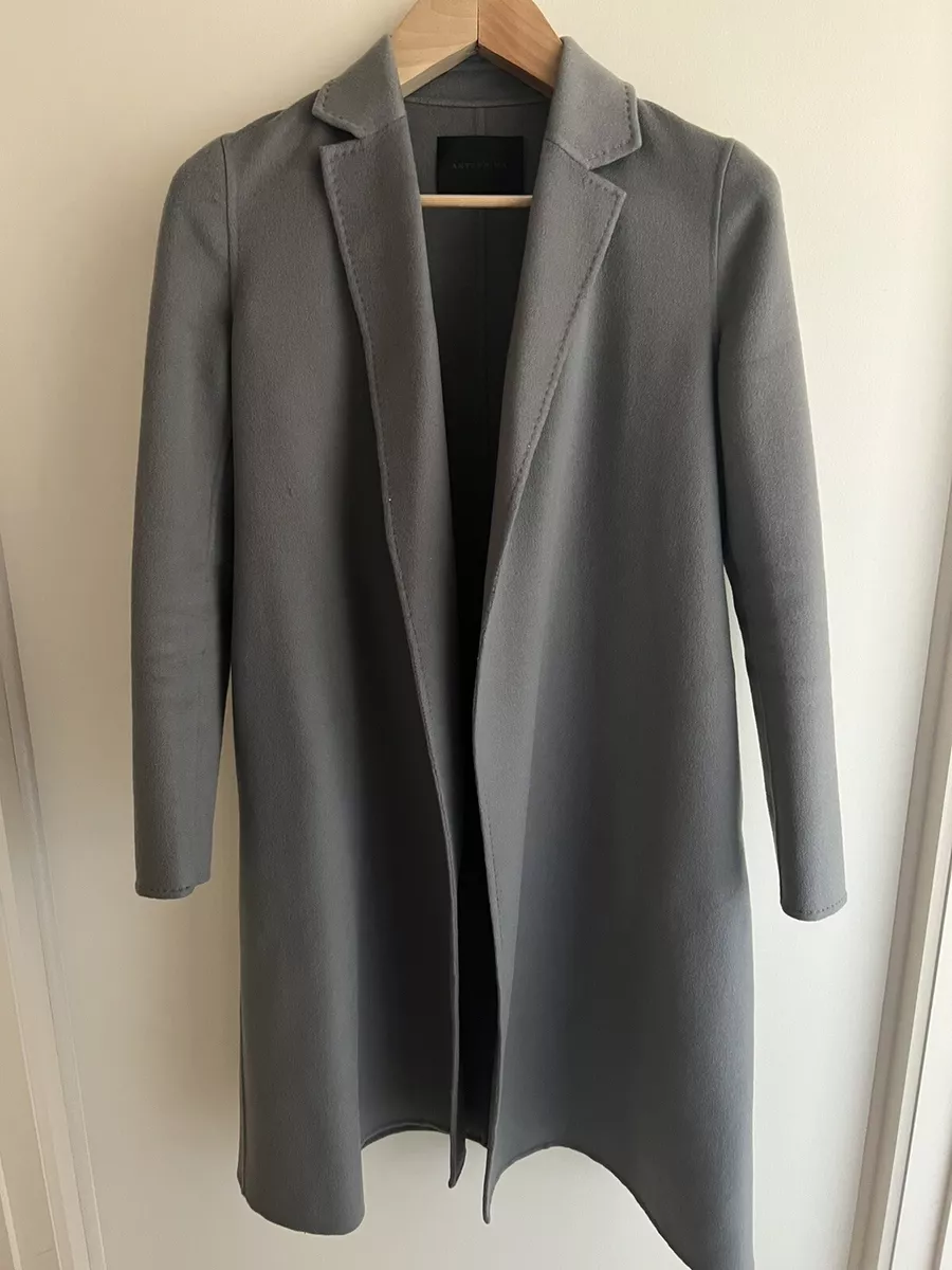 Grey cashmere coat sale