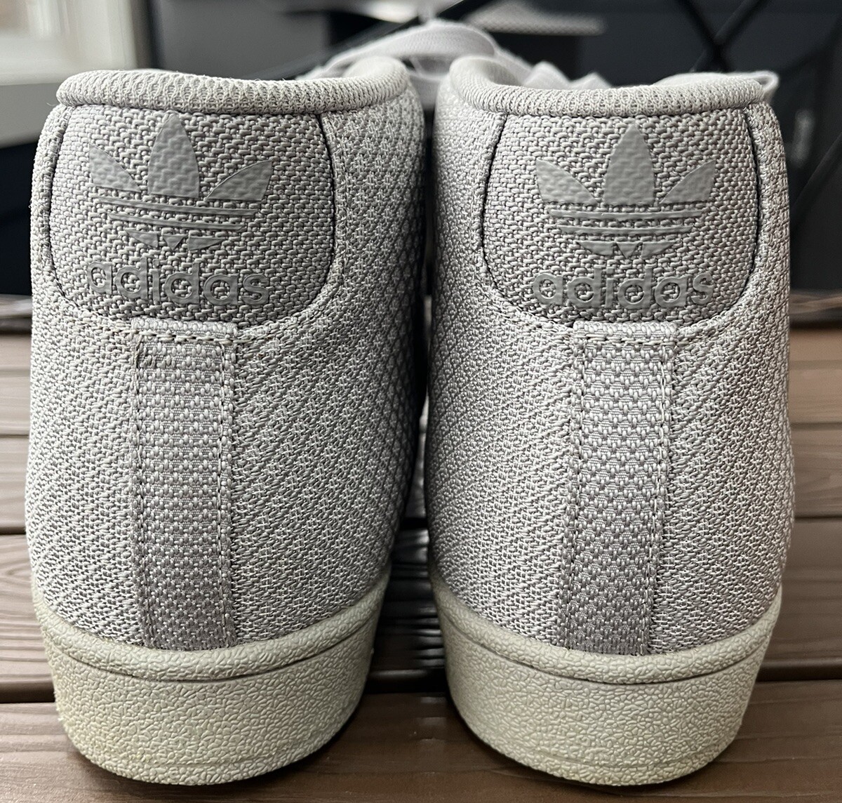 Adidas Pro Model Solid Gray Hightop Basketball Sh… - image 4