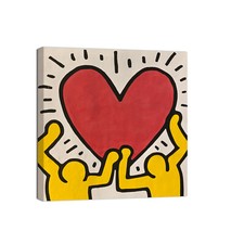 Canvashop Quadri moderni quadrati Keith Haring Quadro Stampa su tela pop art