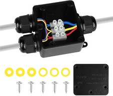 Waterproof Outdoor Junction Box Case For Electrical Cable Wire Connector  3 Way