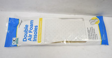Quality Choice Double Air Foam Insoles Extra Thick Cushion 1 Pair Universal Size