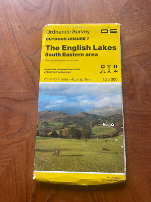 The English Lakes South Eastern Area Ordnance Survey Map Outdoor Leisure 7