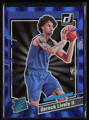 Dereck Lively II 2023-24 Donruss #233 Blue Holo Laser / 49 RC | eBay