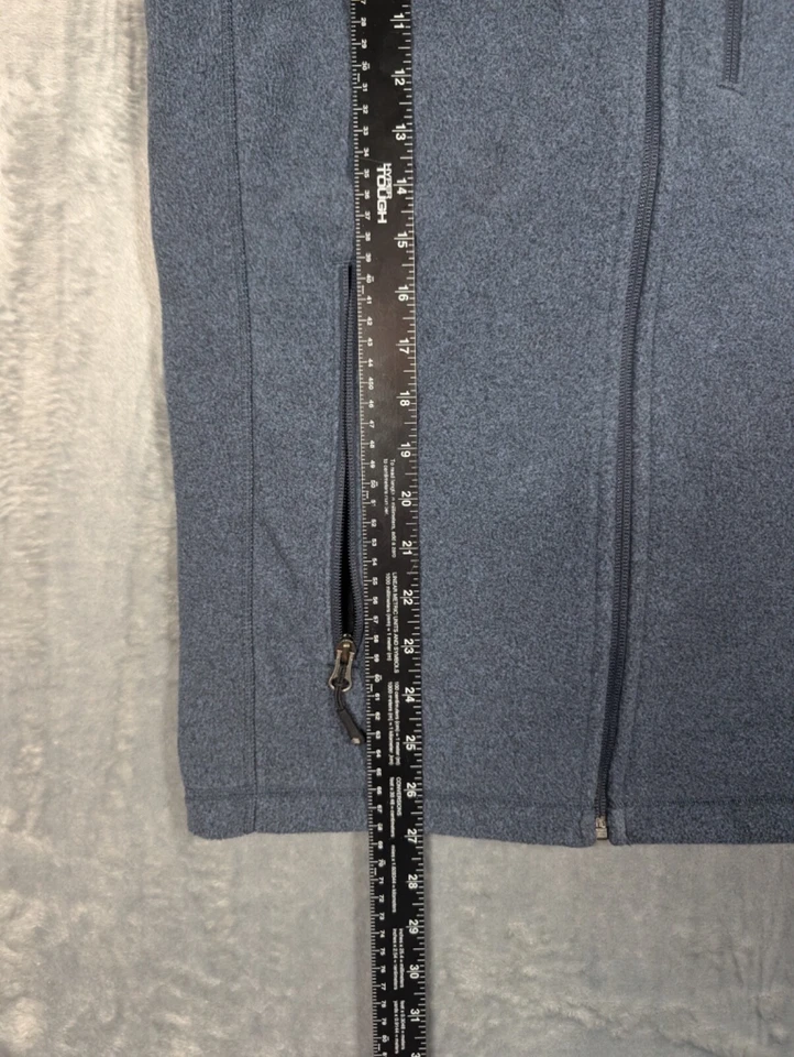 Solaris Blue Full Zip Fleece Vest Size Medium M Golf Preppy - Image 2 of 4