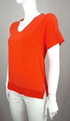 red silk t shirt