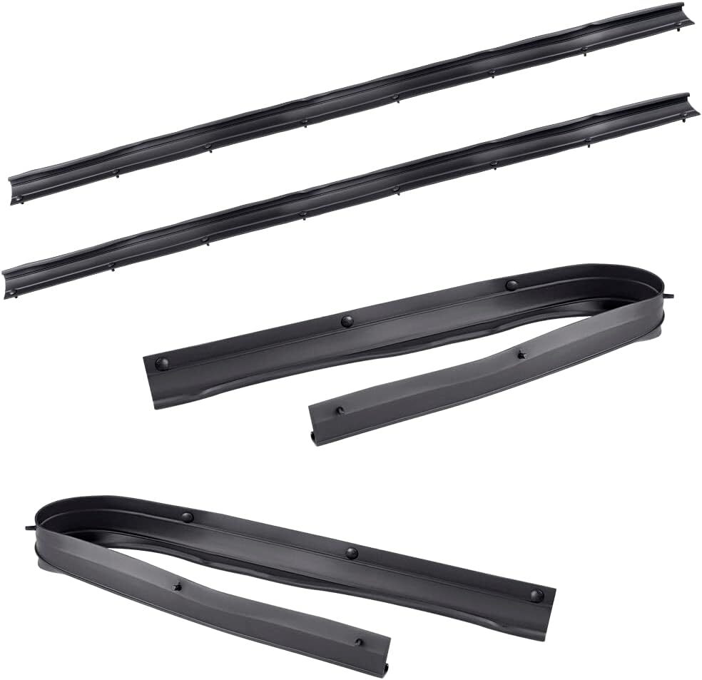 04 F150 Window Switch 4-PC Window Weatherstrip Seal Set For 1987-1997 Ford F150 F250 F350 | Inner & Outer Sweeps 1996 Ford F150 - Foto 9