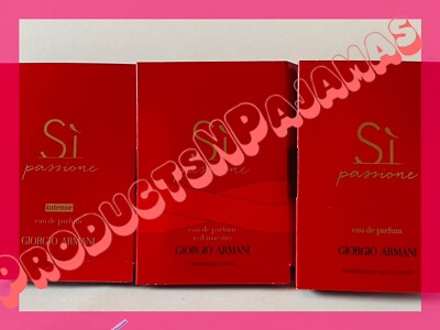 LOT of 3~Giorgio Armani SI PASSIONE RED MAESTRO + INTENSE + PASSIONE Samples