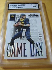 JARED GOFF CAL RAMS 2016 PANINI CONTENDERS GAME DAY ROOKIE RC # 2 GRADED 10