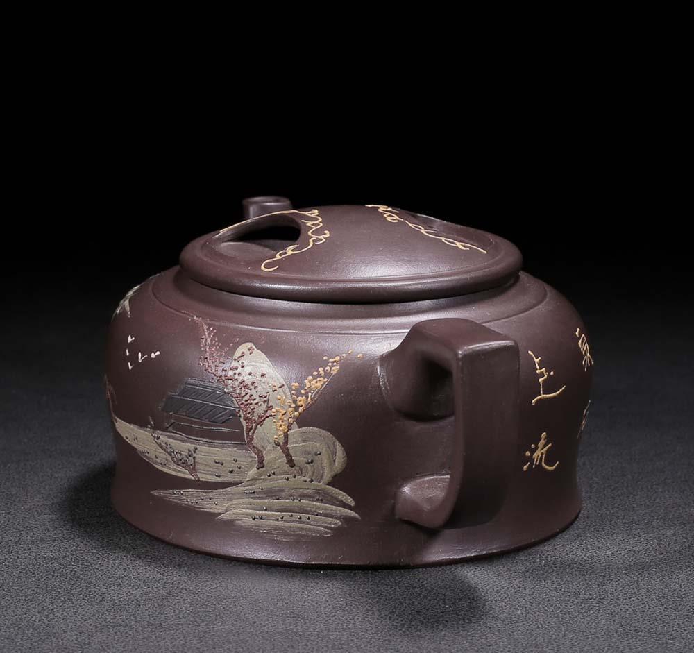 Xu Hantang Signed Old Chinese Handmade Yixing Zisha Teapot w