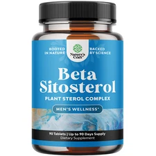 Natures Craft Plant Sterols Complex with Beta Sitosterol 500mg Per Serving 90ct