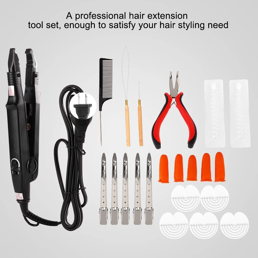 Professional Hair Extension Iron Hair Connector Styling Tool For Home Salon  A