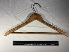 Vintage Wooden Hangar - Newark, NJ - 1910's - Zoric Garment Cleaning Service