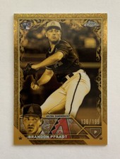 2023 Topps Chrome Gilded Rookie RC BRANDON PFAADT Gold Etch /199 Diamondbacks