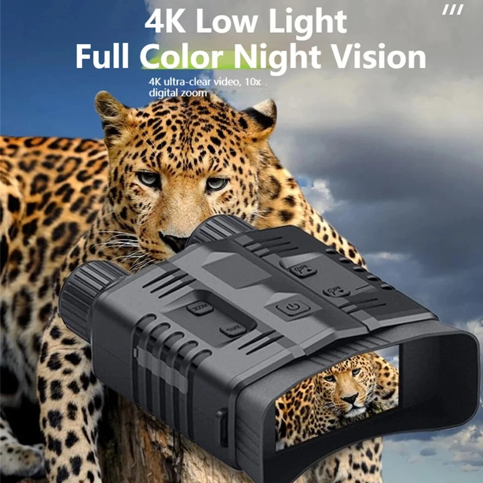 Night Vision HD Zoom Binoculars Portable Outdoor Telescope Optics Hunting Hiking - Image 2 of 4