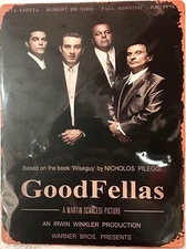 FREE SHIPPING! BUY or make OFFER B4 it’s SOLD! Goodfellas mob 12x16 TIN SIGN #51