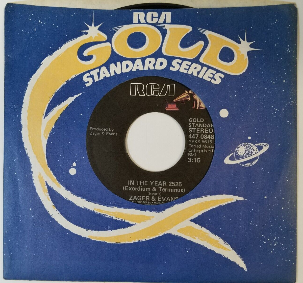 Zager and Evans - In the Year 2525 SINGLE 45 RPM 7