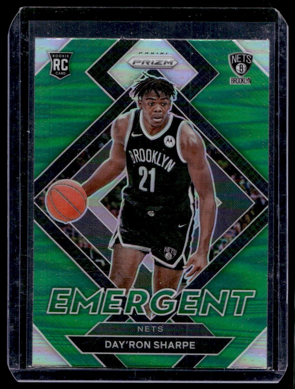 2021-22 Panini Prizm Emergent Green Day'Ron Sharpe G15 #27