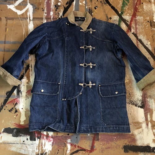 USA Denim Jacket Fireman Buckle 