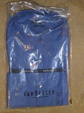 VAN HEUSEN Studio Slim Wrinkle Free Long Sleeve Shirt 17-1/2 Pacific0 20KH051002
