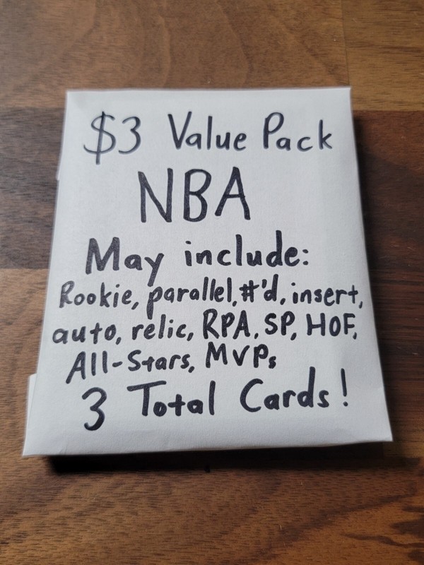 ONLY $3! VALUE PACK NBA BASKETBALL - ROOKIE, AUTOGRAPH, RPA, PSA 10 READ