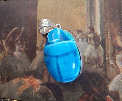 Artisan Aqua Blue Stone Pendant