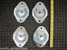 4 1000# D-Rings Recessed Flush Utility Trailer cargo D-ring tie down 2383156