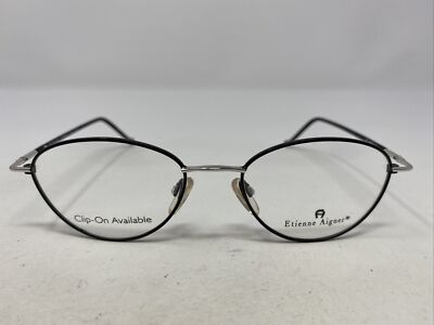 Etienne Aigner EA-46 #2 50-18-135 Silver/Black Full Rim Eyeglasses