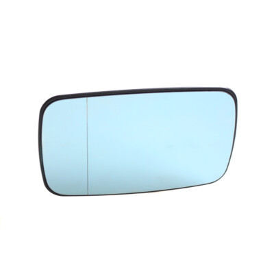 Left Review Split Mirror Heated Glass Blue for BMW E46 Sedan 99-05 PA