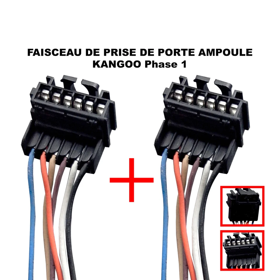 2x Repair Plug Wiring Rear Light Board for Clio 2 Kangoo - Image 2 of 4