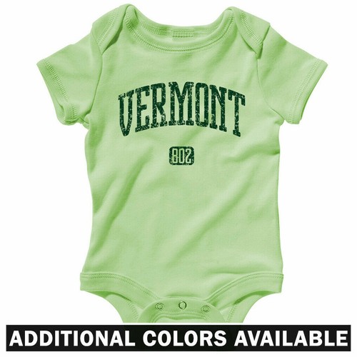 Vermont 802 One Piece Catamounts Burlington Baby Infant Creeper Romper Nb 24m Ebay