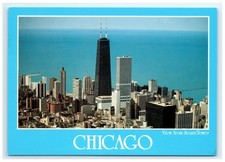 John Hancock Building Lake Michigan View From Sears Tower Chicago IL Postcard
