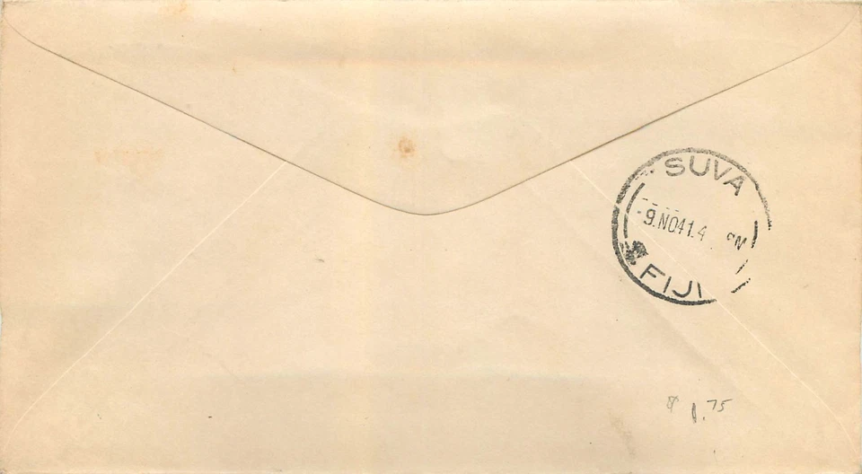 FIRST PAN-AM AIR MAIL FLIGHT FAM 19 VIA FLYING BOAT LOS ANGELES - SUVA FIJI 1941 - Image 2 of 2