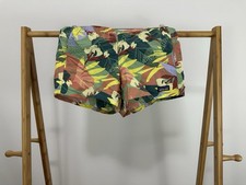 NWT Patagonia Girl's The Cotton Wild Thistle Green Shorts Size YOUTH 14
