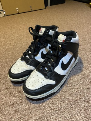 Size 9.5 - Nike Dunk High Black White W