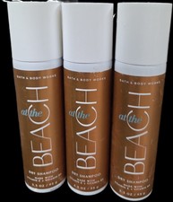LOT OF 3 DRY SHAMPOOS AT THE BEACH FULL SIZED BATH AND BODY WORKS HAIR SHAMPOO